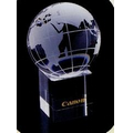 2-5/16" Crystal Globe W/Clear Cube Base (Screened)